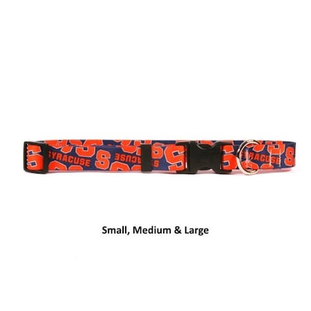Little Earth Productions Syracuse Orange Nylon Collar - Small YDSYRZ102-0002